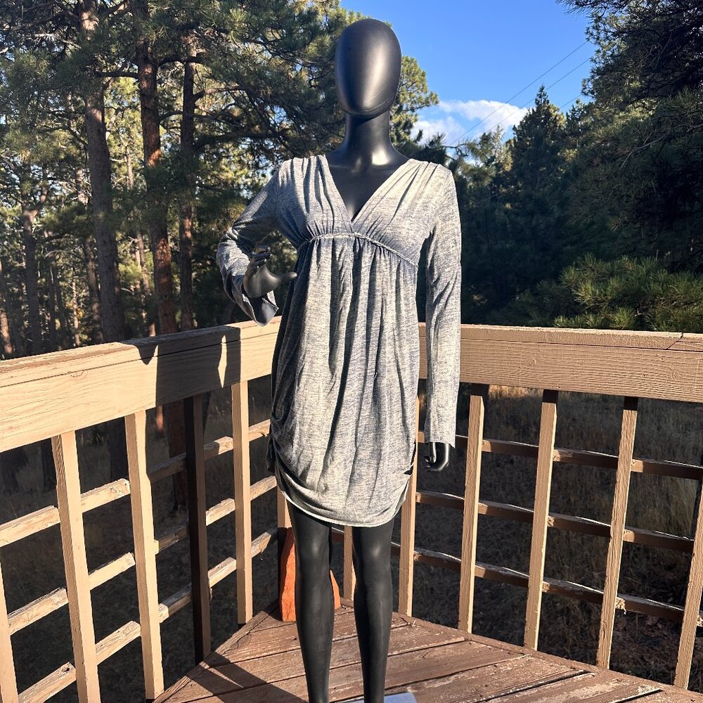 EUC RARE Vintage Anthro Anama Tie Dye Space Dye Denim Look Babydoll Dress